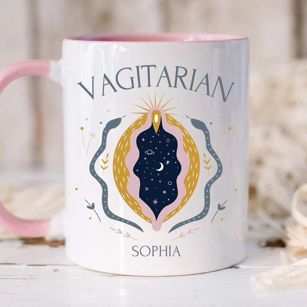 Vagitarian Mug - Personalized Accent Mug-Myprintsy