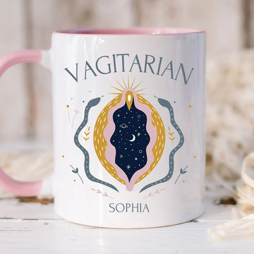 Vagitarian Mug - Personalized Accent Mug-Myprintsy