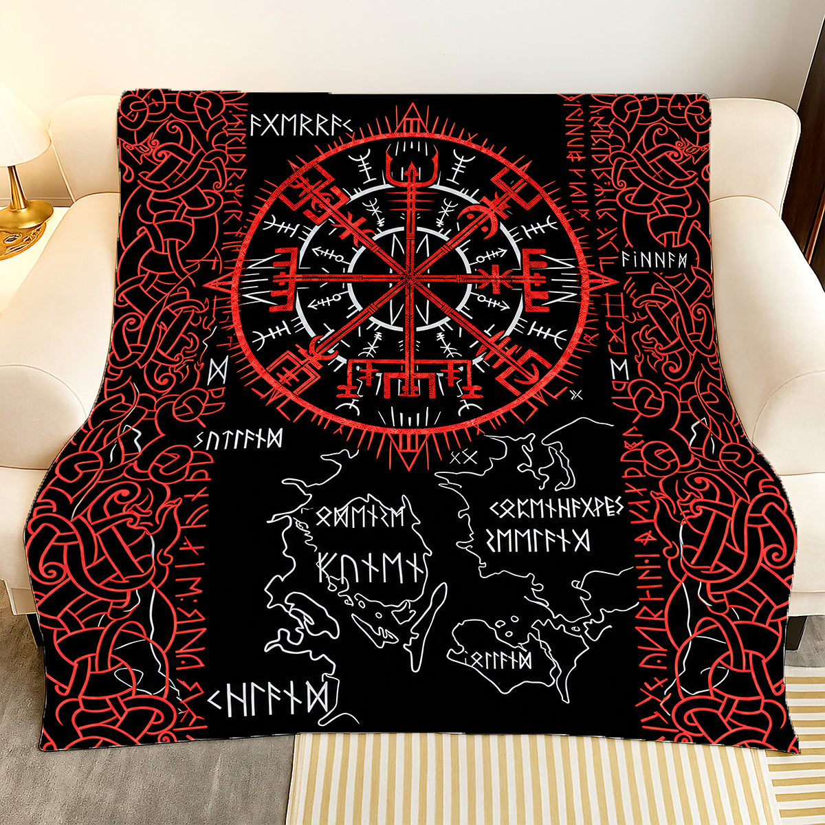 Vegvisir Blanket - Ember Edition-Myprintsy