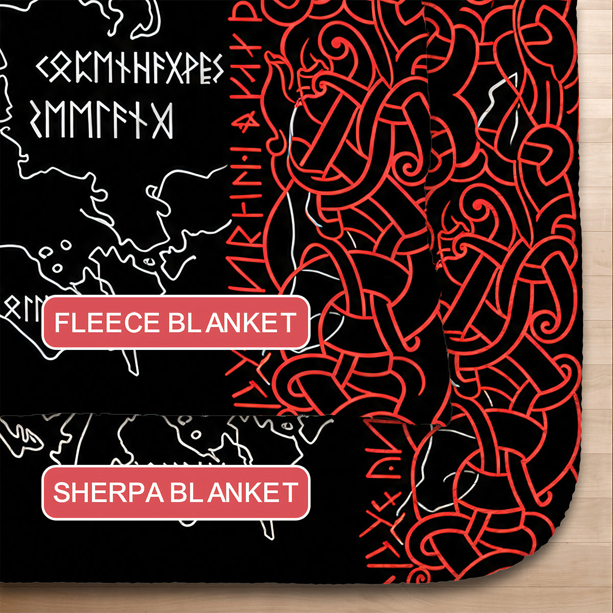 Vegvisir Blanket - Ember Edition-Myprintsy