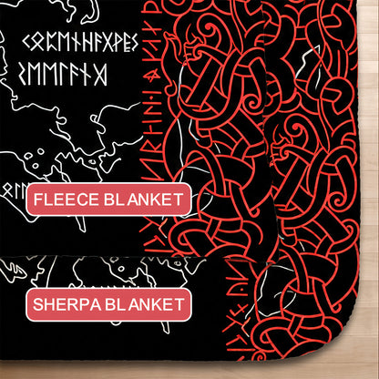 Vegvisir Blanket - Ember Edition-Myprintsy