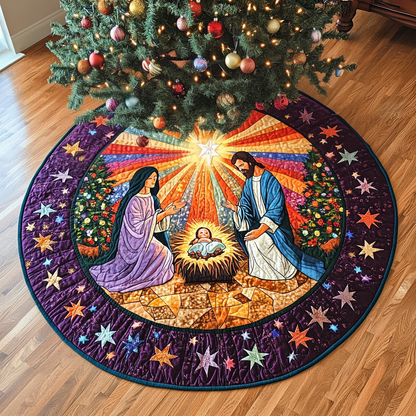Vibrant Bethlehem Quilted Round Mat VTQ-Myprintsy