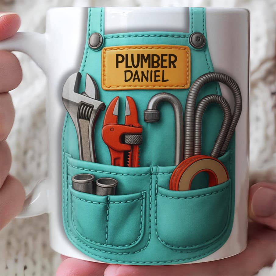 Vibrant Tool Belt Design - Personalized Coffee Mug - Gift For Handy Dads-Myprintsy