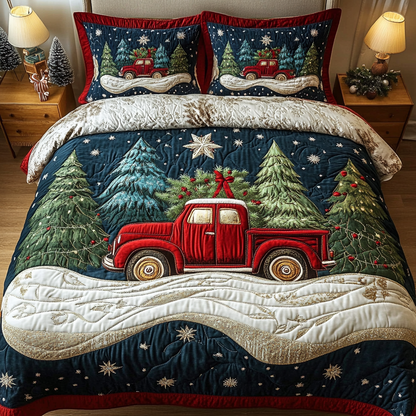 Vintage Cheer -Piece Quilted Bedding Set VTQ-Myprintsy