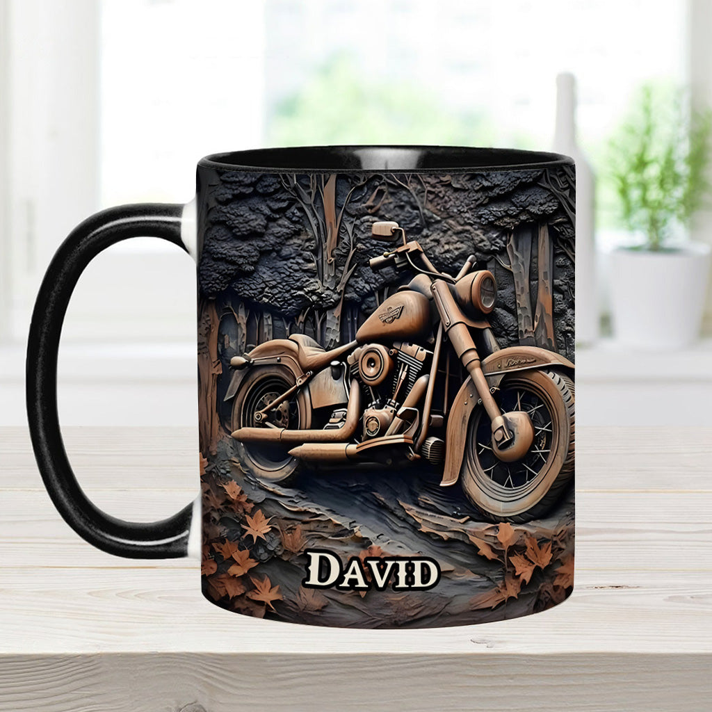 Vintage Motorcycle - Personalized Accent Mug-Myprintsy