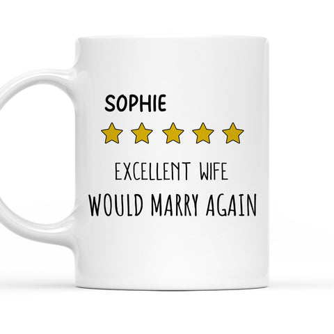 Excellent Wife - Personalized Coffee Mug