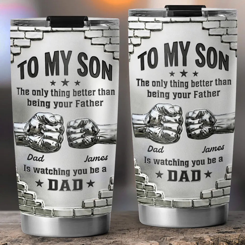 Watching You Grow - Personalized 3D Effect Tumbler-Myprintsy