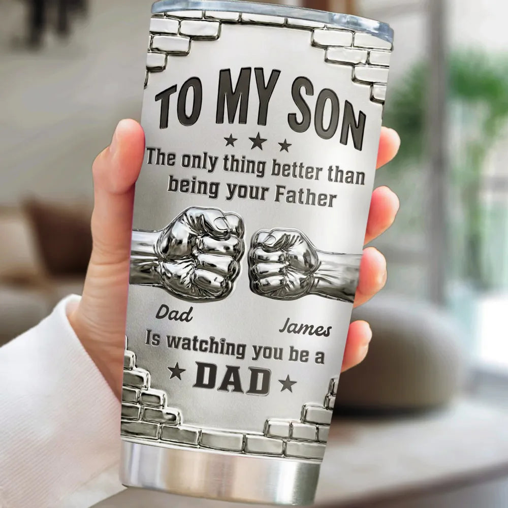 Watching You Grow - Personalized 3D Effect Tumbler-Myprintsy
