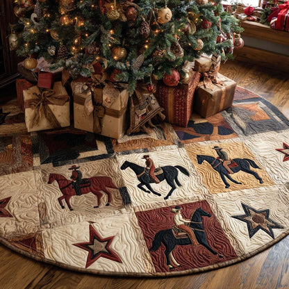 Western Star Christmas Quilted Tree Skirt VTQ-Myprintsy