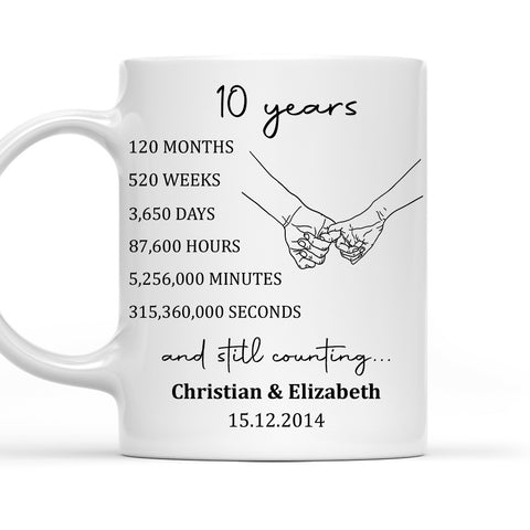 Time Beside You And Still Counting - Personalized Coffee Mug