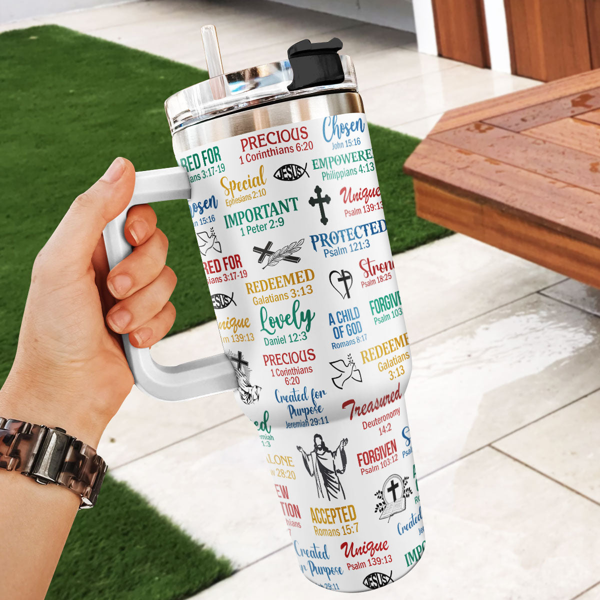 What God Says About You - Personalized Stainless Steel Tumbler-Myprintsy