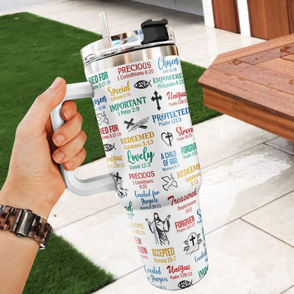 What God Says About You - Personalized Stainless Steel Tumbler-Myprintsy