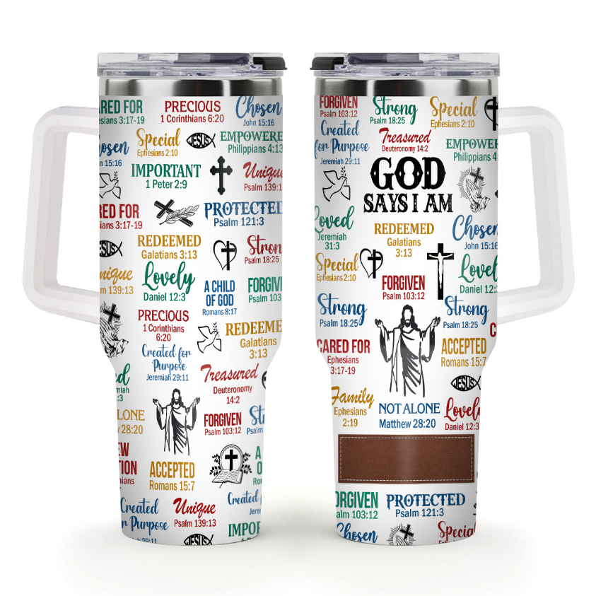 What God Says About You - Personalized Stainless Steel Tumbler-Myprintsy