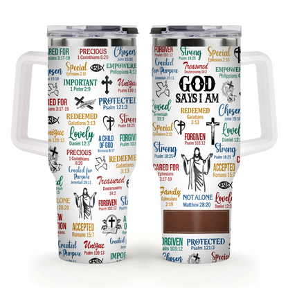 What God Says About You - Personalized Stainless Steel Tumbler-Myprintsy