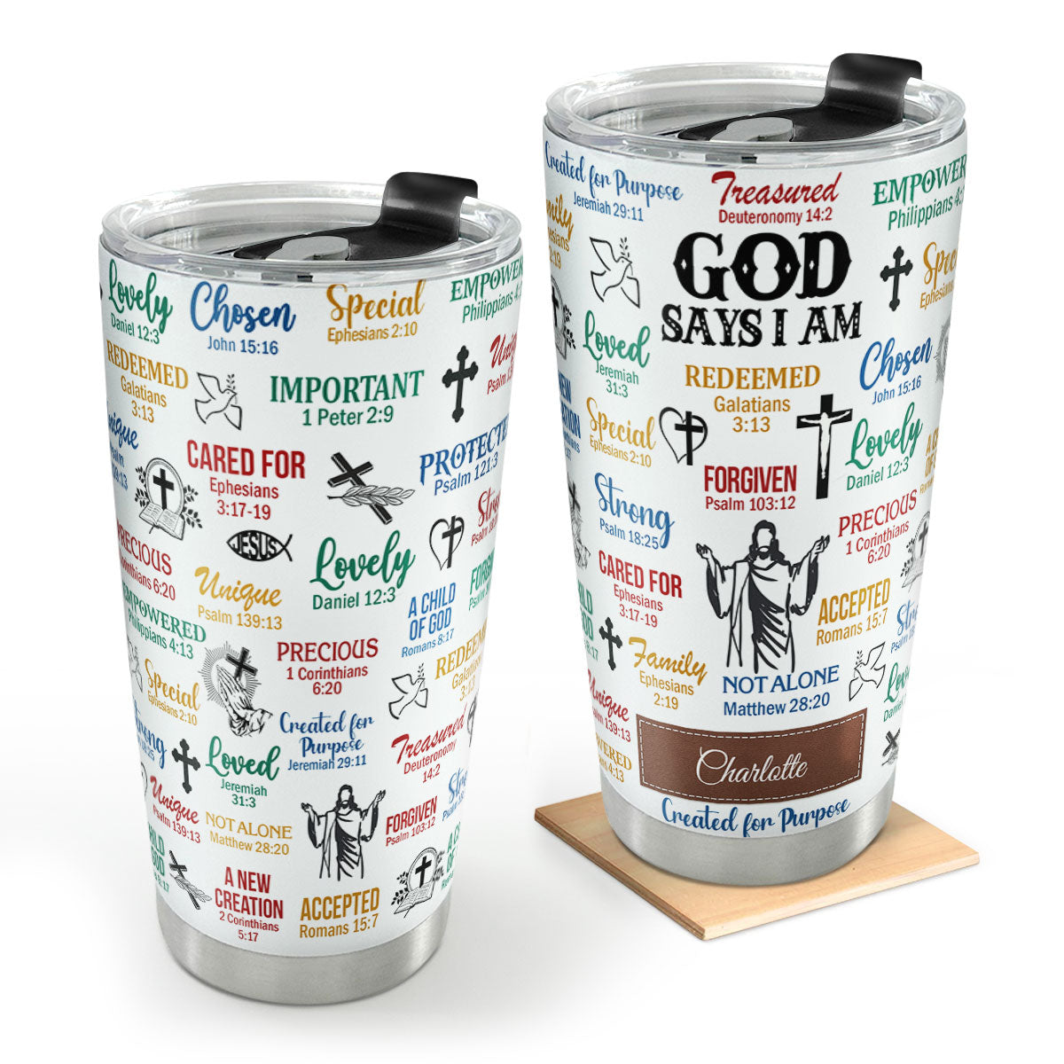What God Says About You - Personalized Tumbler-Myprintsy