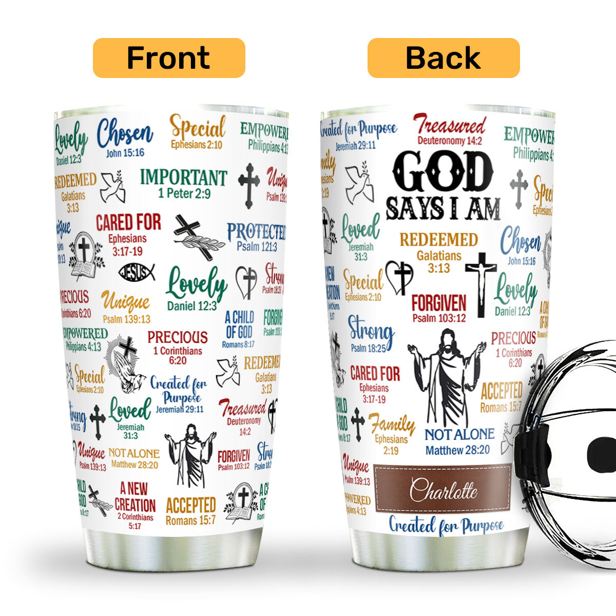 What God Says About You - Personalized Tumbler-Myprintsy