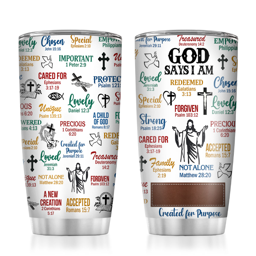 What God Says About You - Personalized Tumbler-Myprintsy
