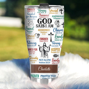 What God Says About You - Personalized Tumbler-Myprintsy
