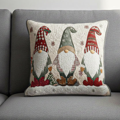 Whimsical Gnome Quilted Pillow Case VTQ-Myprintsy