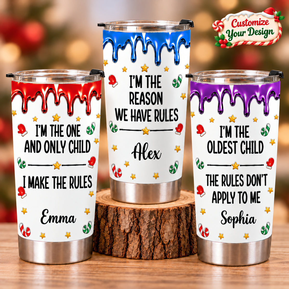 Who Makes The Rules - Personalized Tumbler Cup-Myprintsy