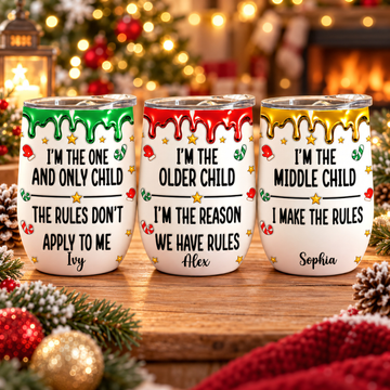 Who Makes The Rules - Personalized Wine Tumbler-Myprintsy