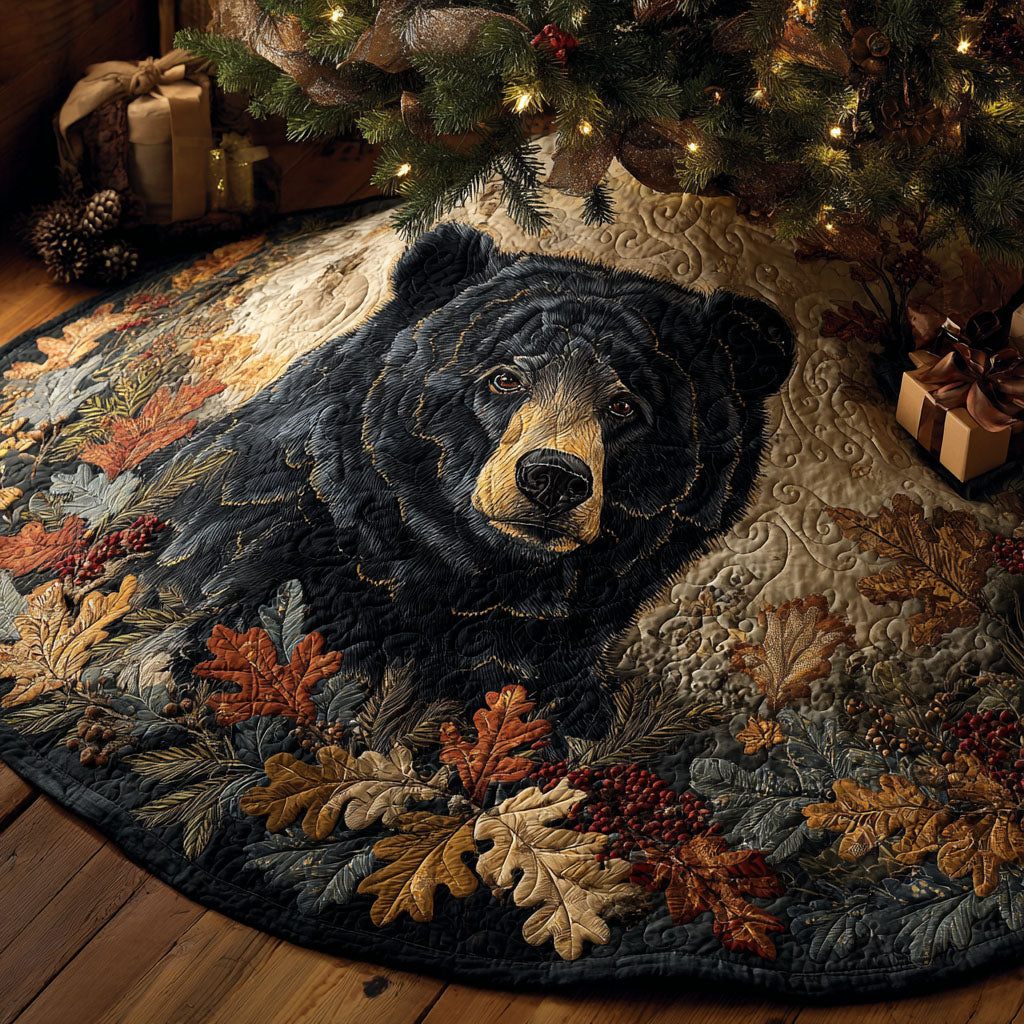 Wild Guardian Christmas Quilted Tree Skirt-Myprintsy