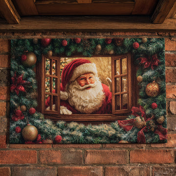 Window Santa Claus Doormat VTQ-Myprintsy