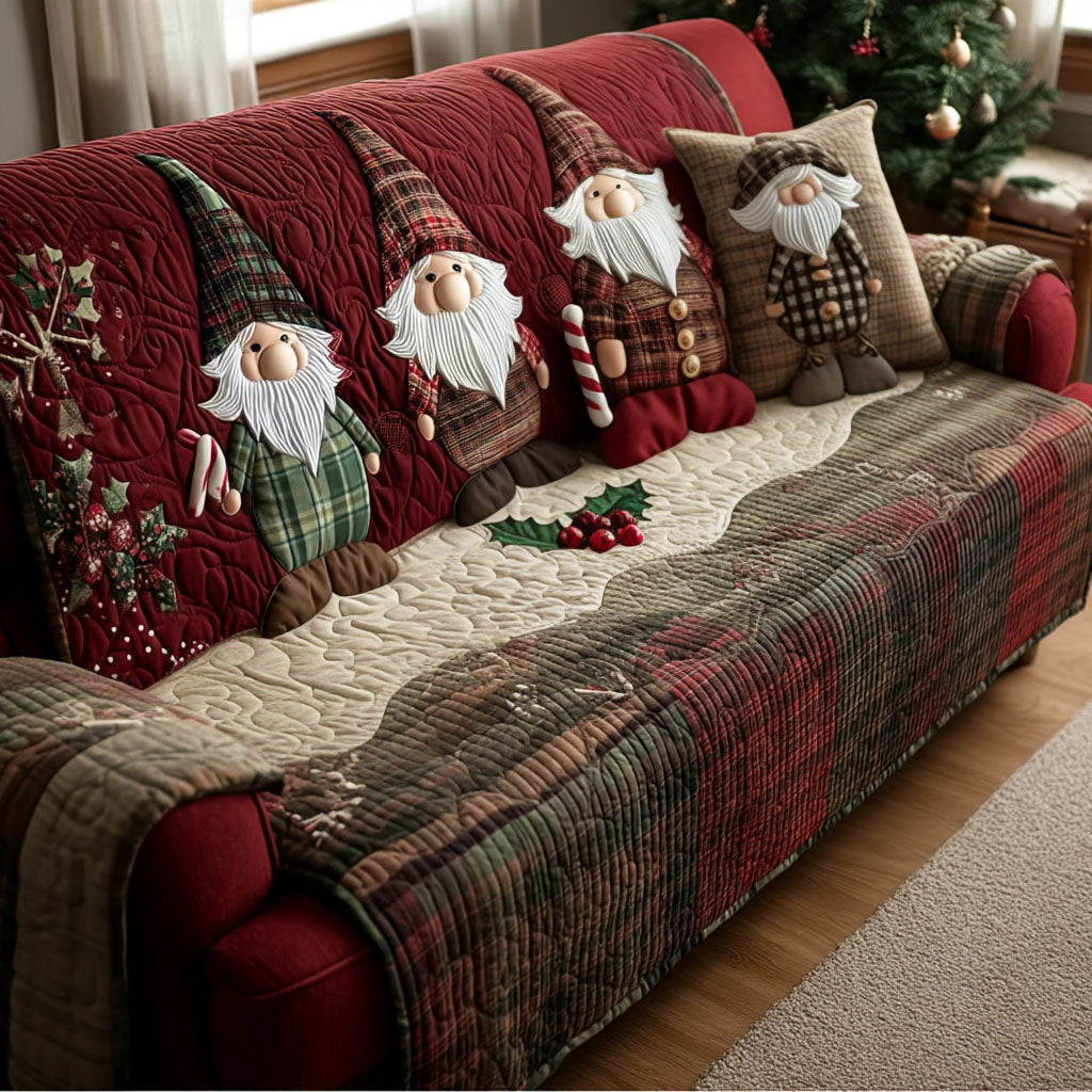 Winter Beard Buddies Quilted Sofa Cover VTQ-Myprintsy
