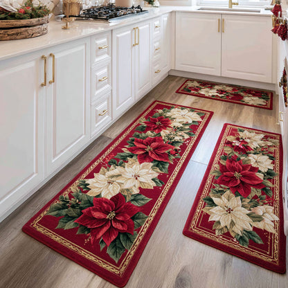 Winter Bloom Kitchen Area Rug VTQ-Myprintsy