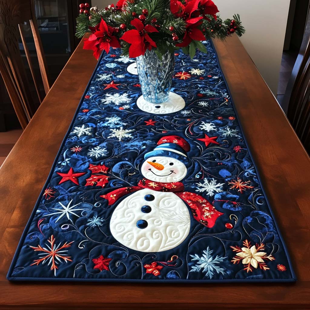 Winter Buddy Quilted Table Runner VTQ-Myprintsy