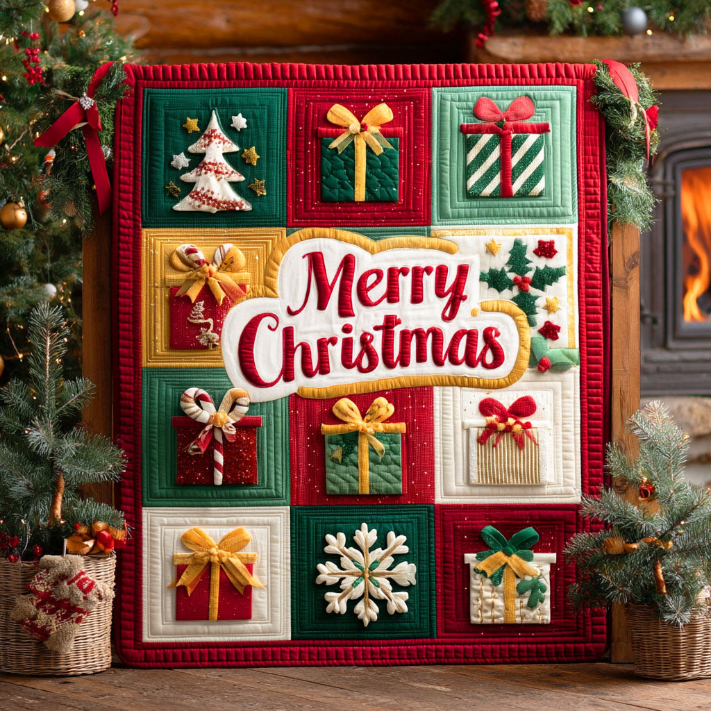 Winter Cheer Quilted Blanket VTQ-Myprintsy