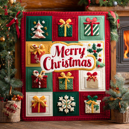 Winter Cheer Quilted Blanket VTQ-Myprintsy