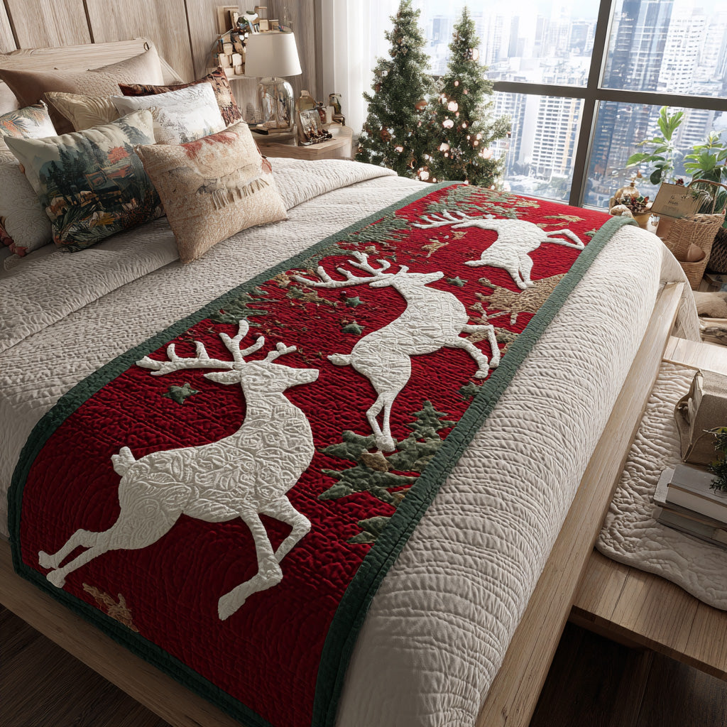Winter Dash Quilted Bed Runner VTQ-Myprintsy