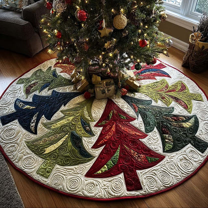 Winter Festival Christmas Quilted Tree Skirt-Myprintsy