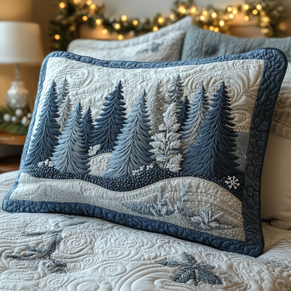 Winter Forest Quilted Bedding Pillow Case VTQ-Myprintsy