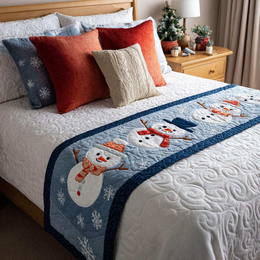 Winter Friends Quilted Bed Runner VTQ-Myprintsy