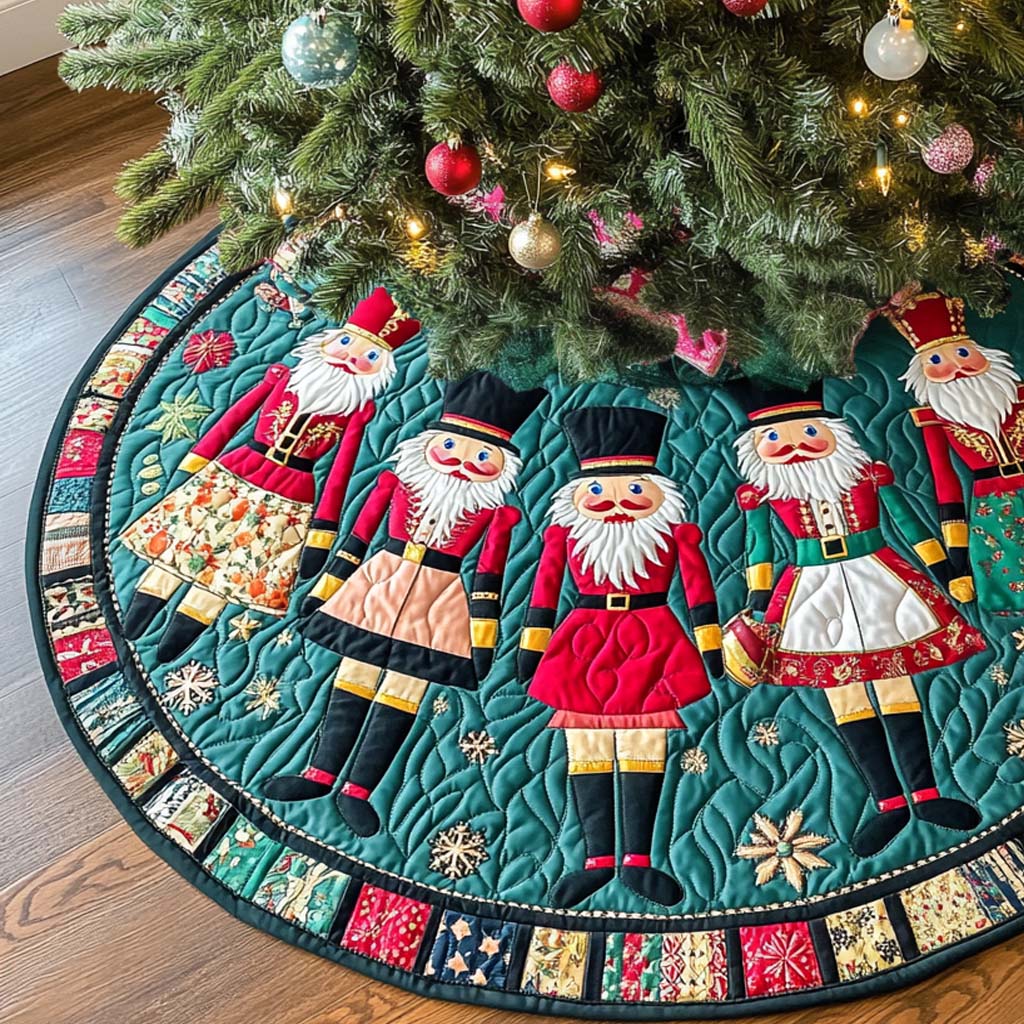 Winter Glow Christmas Quilted Tree Skirt-Myprintsy