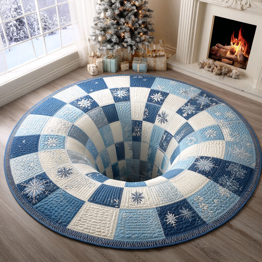 Winter Glow Quilted Round Mat VTQ-Myprintsy