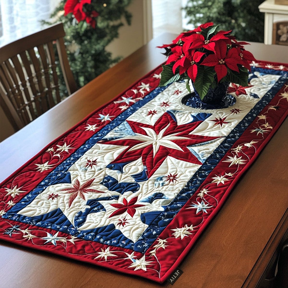 Winter Glow Quilted Table Runner VTQ-Myprintsy