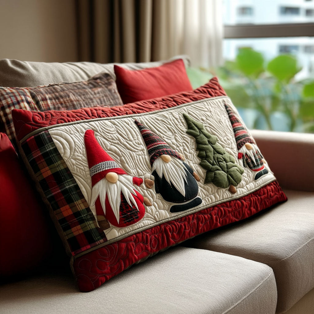 Winter Gnomes Quilted Bedding Pillow Case VTQ-Myprintsy