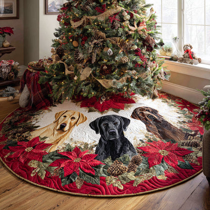 Winter Guardian Christmas Quilted Tree Skirt-Myprintsy
