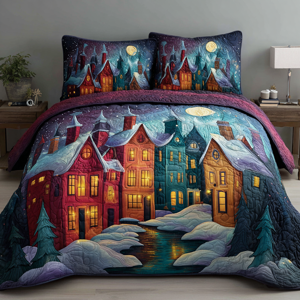 Winter Haven -Piece Quilted Bedding Set VTQ-Myprintsy