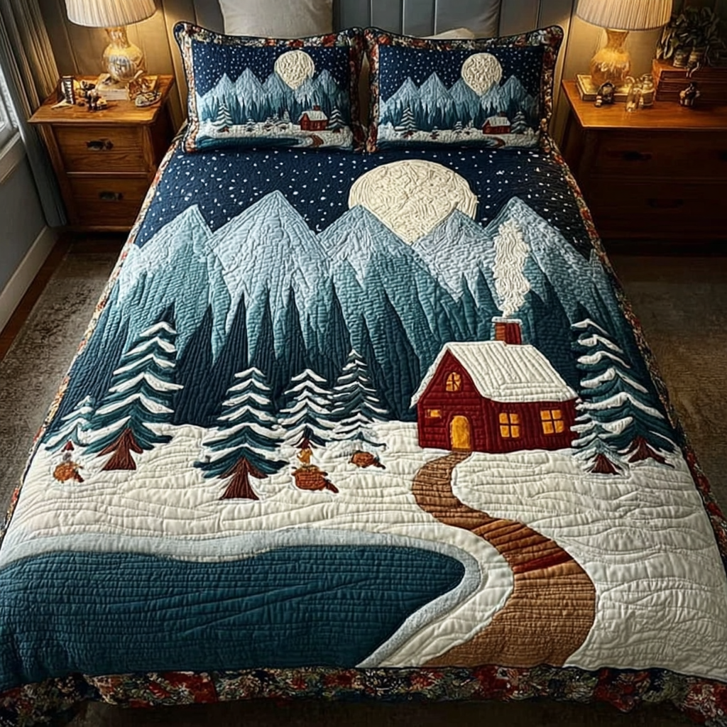 Winter Haven -Piece Quilted Bedding Set VTQ-Myprintsy