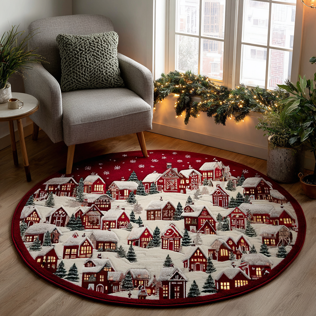 Winter Haven Quilted Round Mat VTQ-Myprintsy