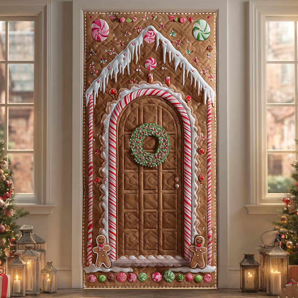 Winter Hearth Welcome Quilted Door Cover VTQ-Myprintsy