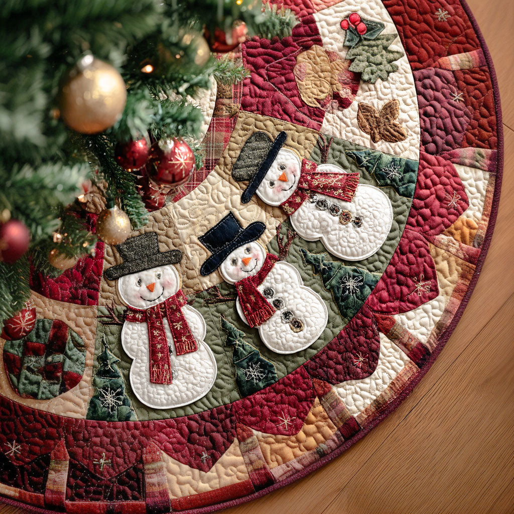Winter Jolly Lane Christmas Quilted Tree Skirt-Myprintsy