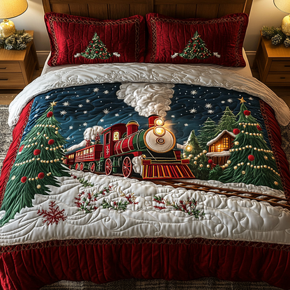 Winter Journey -Piece Quilted Bedding Set VH VTQ-Myprintsy