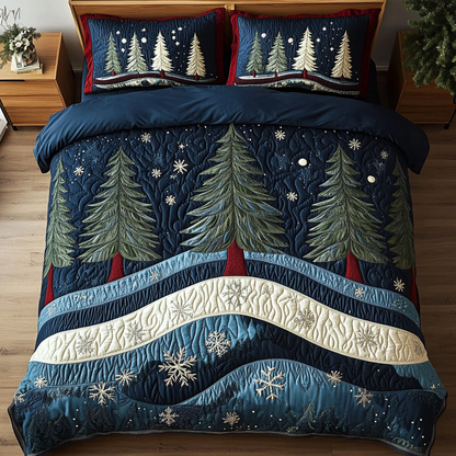 Winter Light -Piece Quilted Bedding Set VTQ-Myprintsy