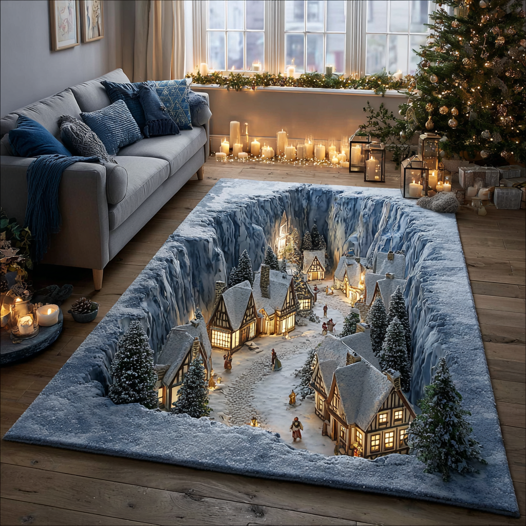 Winter Lights Area Rug VTQ-Myprintsy