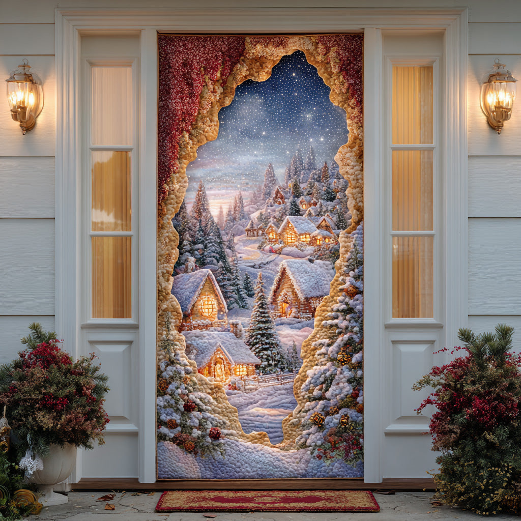 Winter Magic Lane Quilted Door Cover VTQ-Myprintsy